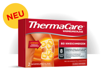 Produktbild ThermaCare Wärmepflaster zur Behandlung von Muskelverspannungen und Knieschmerzen