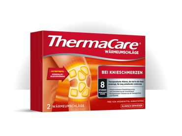 Produktbild ThermaCare Wärmepflaster zur Behandlung von Muskelverspannungen und Knieschmerzen