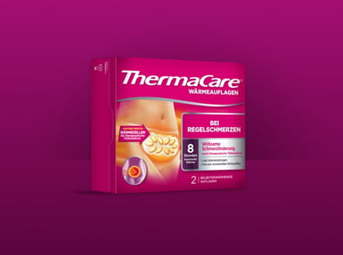 Produktbild der ThermaCare Wärmeauflagen bei Regelschmerzen