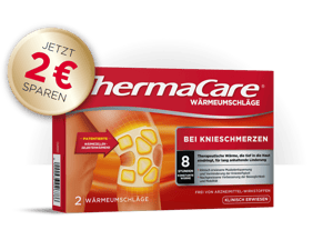 Produktbild ThermaCare Wärmepflaster zur Behandlung von Muskelverspannungen und Knieschmerzen