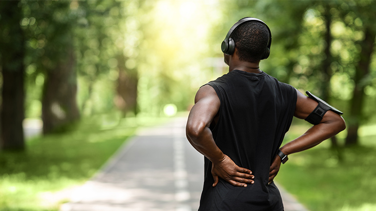 Rückenschmerzen nach und beim Joggen